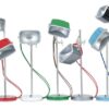 Lampe à poser vintage MOB en aluminium naturel par Swabdesign