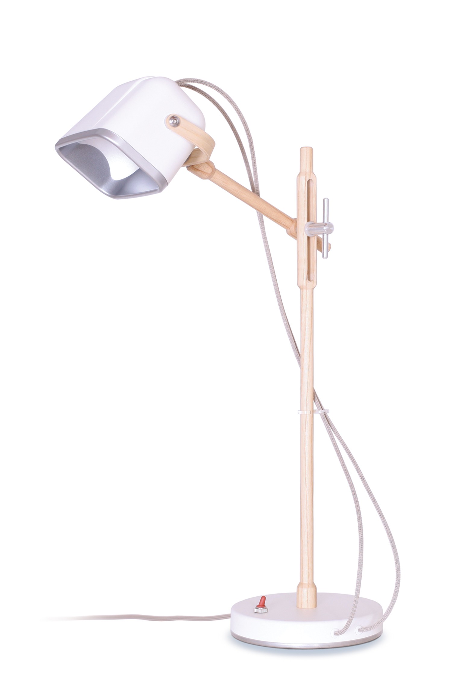 Lampe à poser vintage MOB en bois par Swabdesign