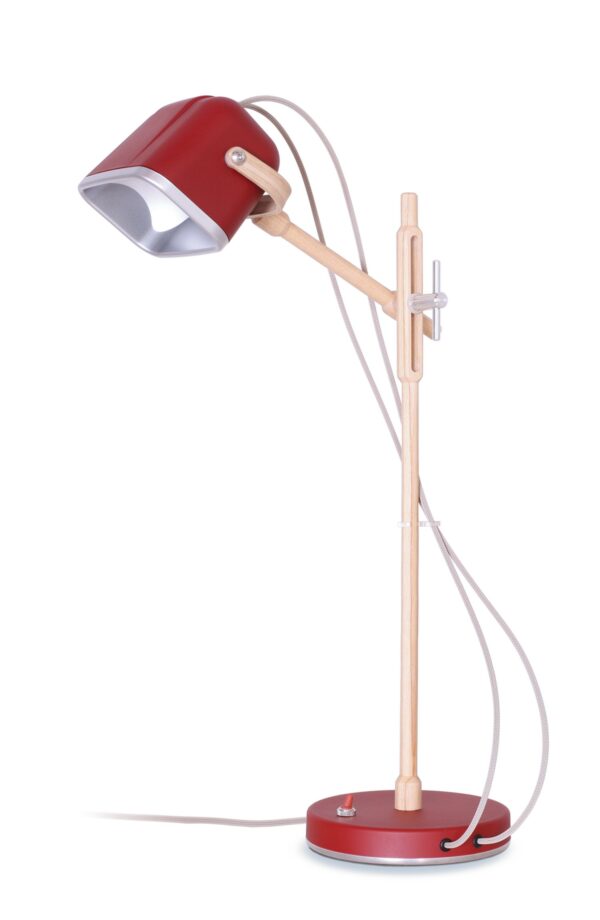 Lampe à poser vintage MOB en bois par Swabdesign