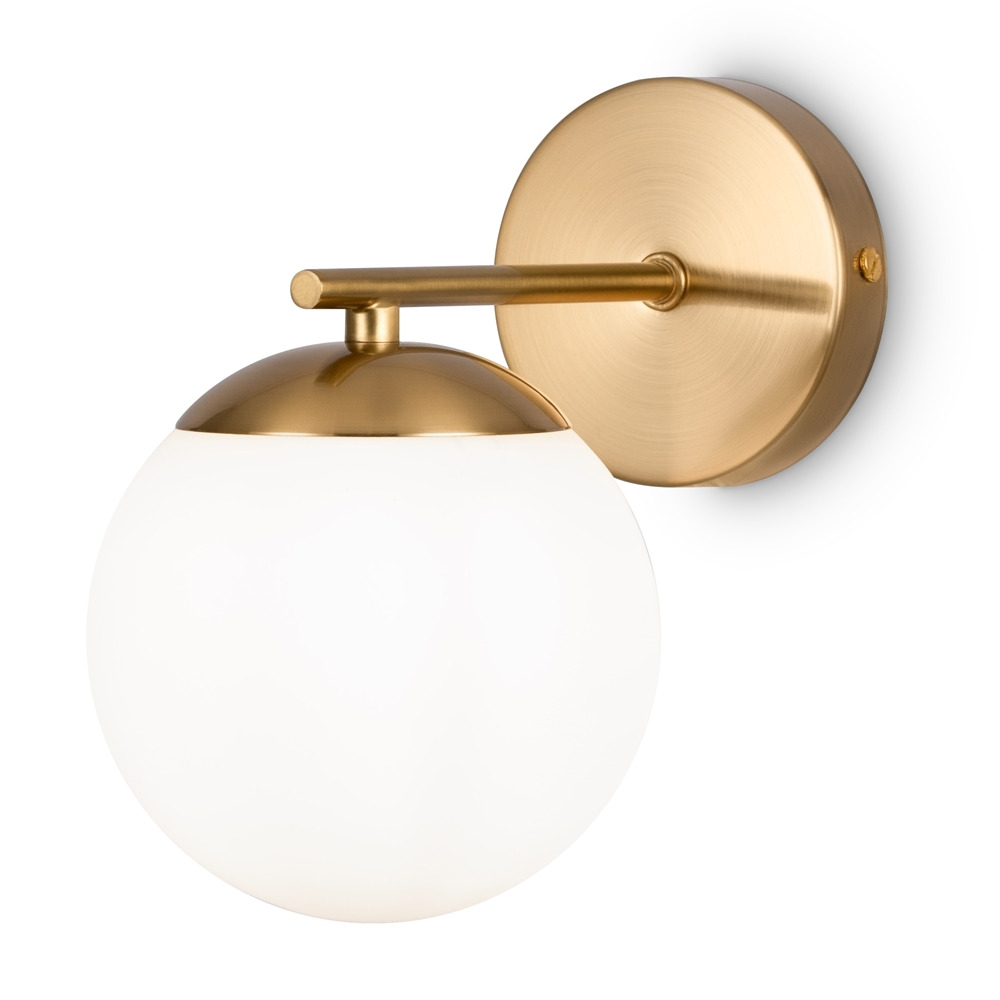 Applique Marble avec base en métal et diffuseur en verre opaque au design contemporain par Maytoni