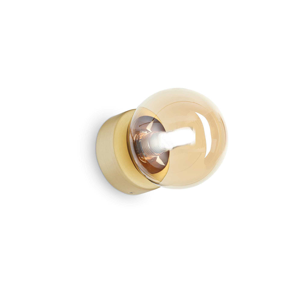 Applique Perlage en métal avec des diffuseurs en verre Pyrex au design contemporain - Ideal Lux