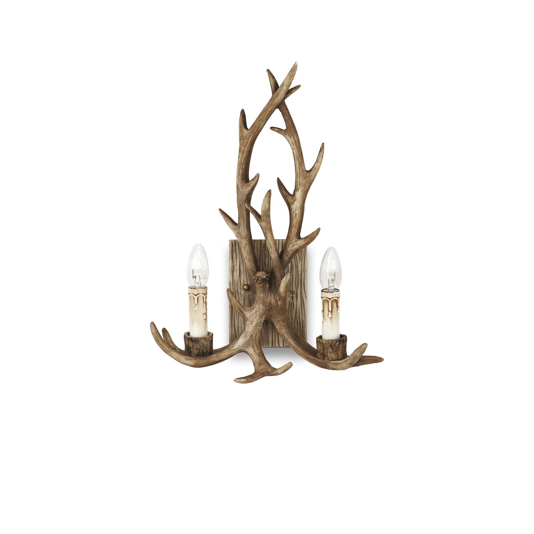 Applique Chalet luxe montage en métal et résine au design nature - Ideal Lux