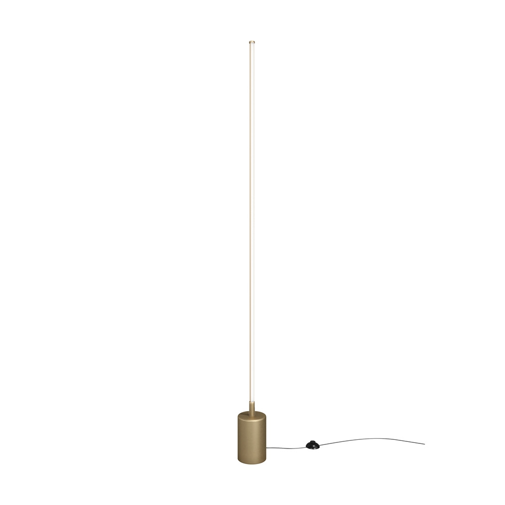 Lampadaire Flow base en métal avec abat-jour en polymère au design contemporain par Maytoni