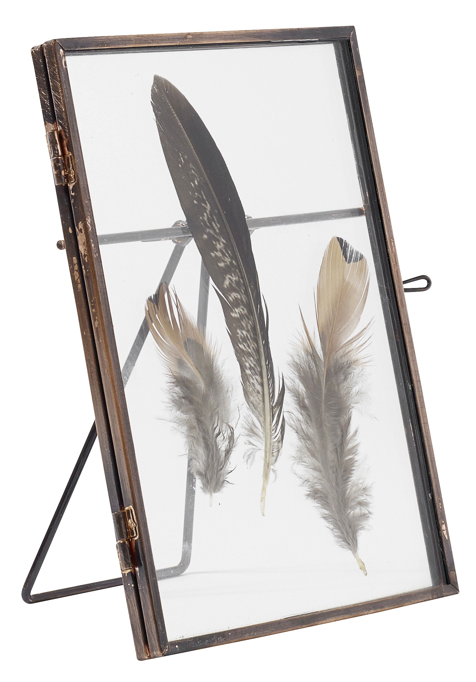 Cadre métal taille S avec des plumes par Nordal