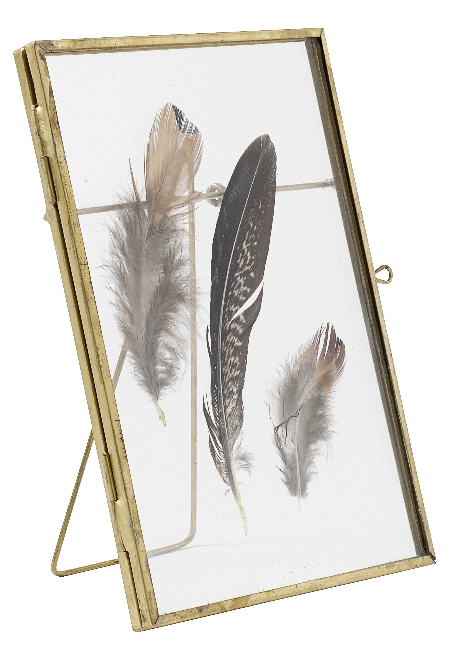 Cadre métal taille S avec des plumes par Nordal