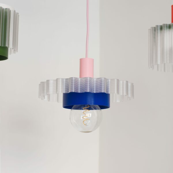 Suspension Gigi n°3 en matériaux recyclés par Warren & Laetitia