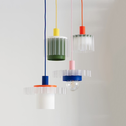 Suspension Gigi n°4 en matériaux recyclés par Warren & Laetitia