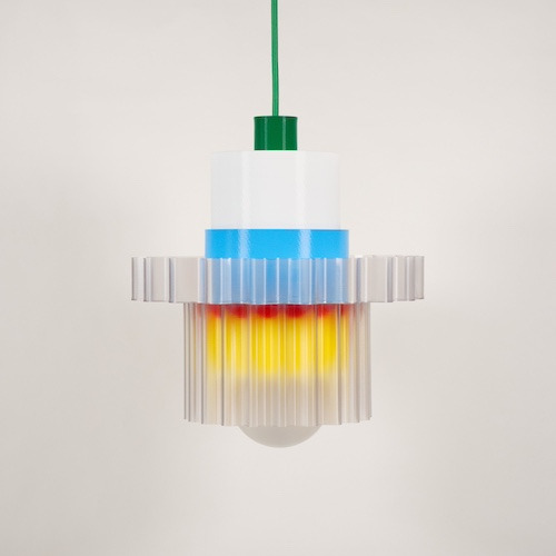 Suspension Gigi XL n°5 en matériaux recyclés par Warren & Laetitia