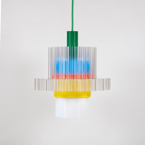 Suspension Gigi XL n°5 en matériaux recyclés par Warren & Laetitia