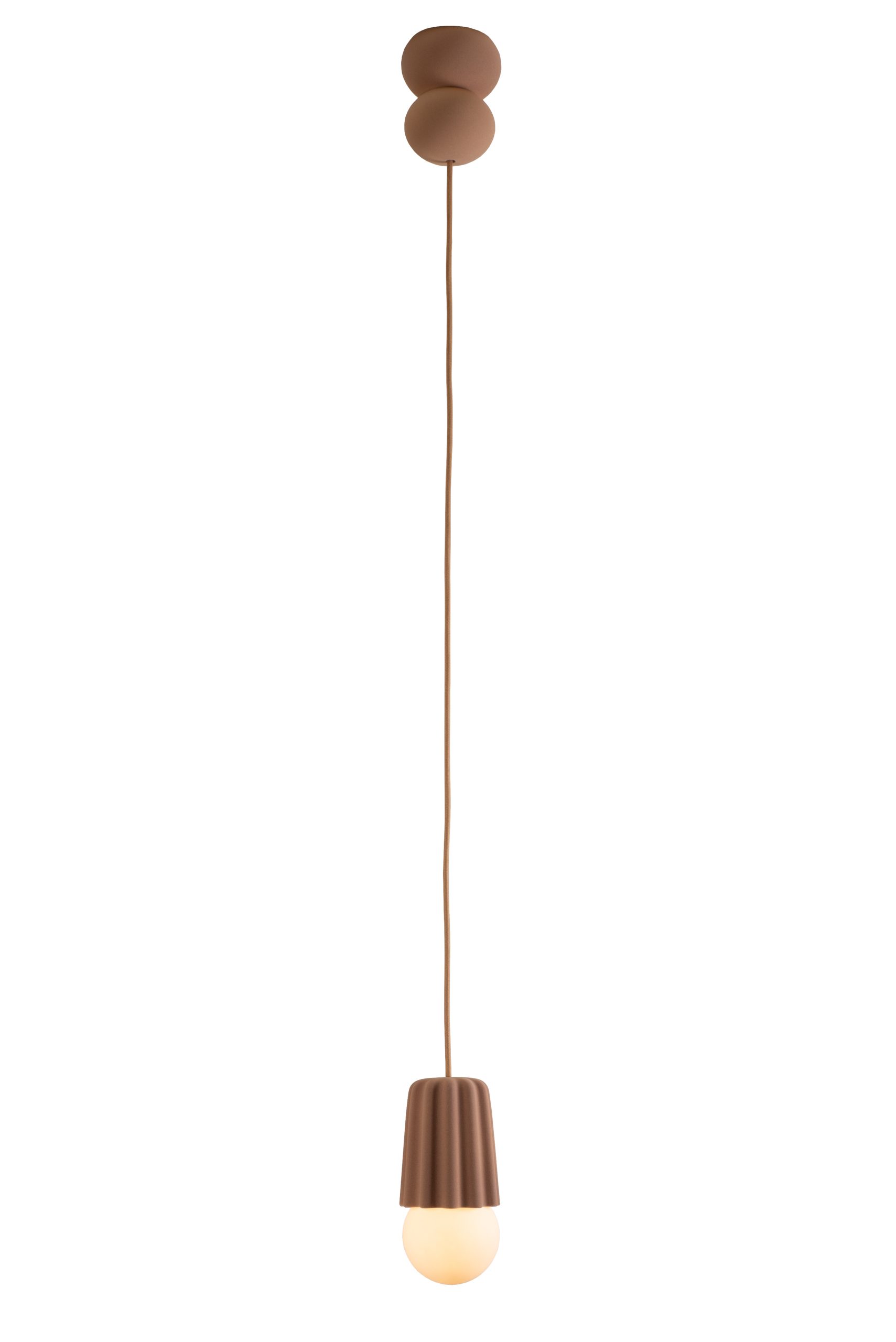 Suspension Stucco n°1 en céramique au design scandinave par Julia Jessen x Schneid Lighting