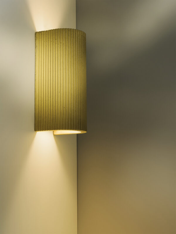 Applique S3 en béton par Stefan Gant x Gant Lights