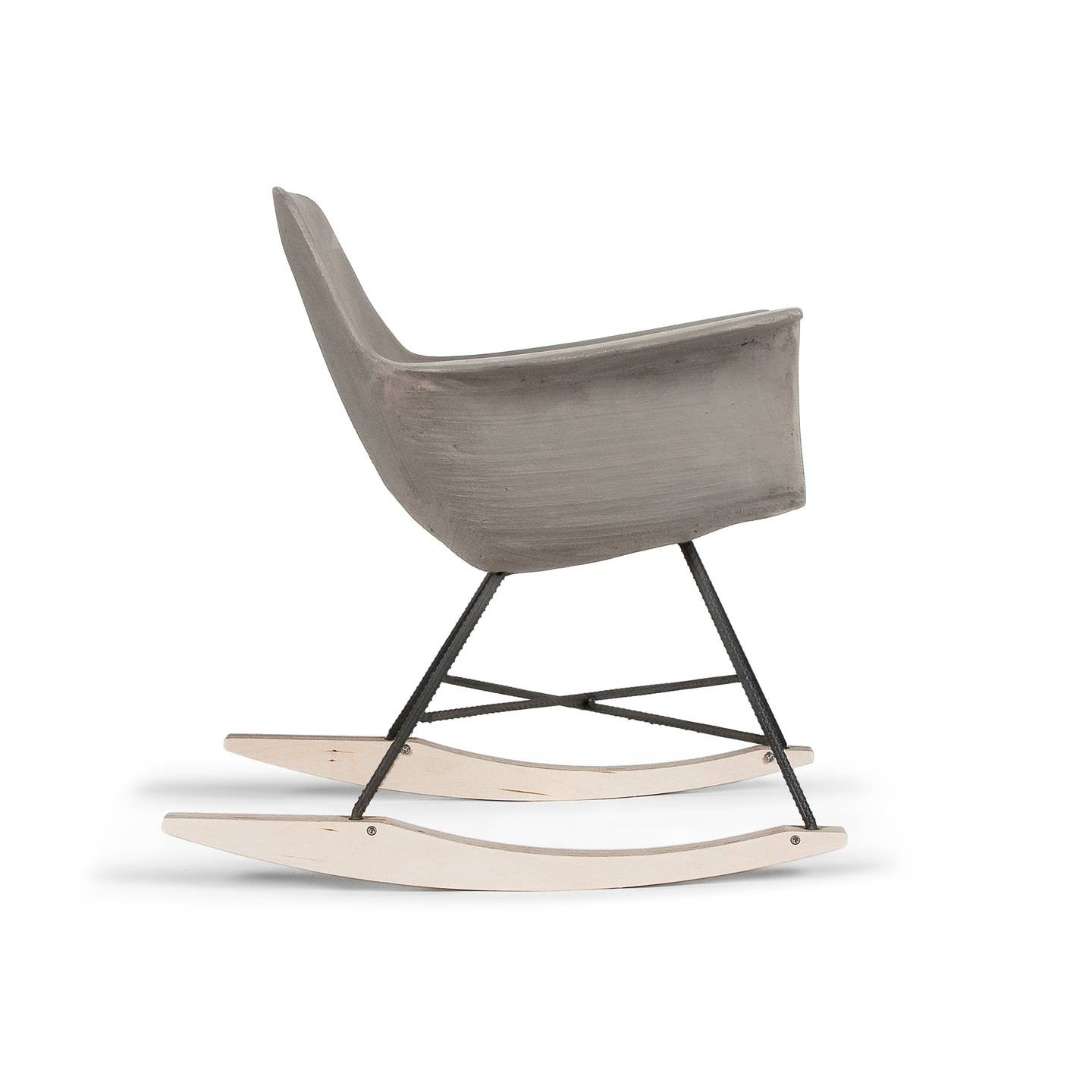 Chaise Hauteville Rocking chair en béton par Lyon Beton