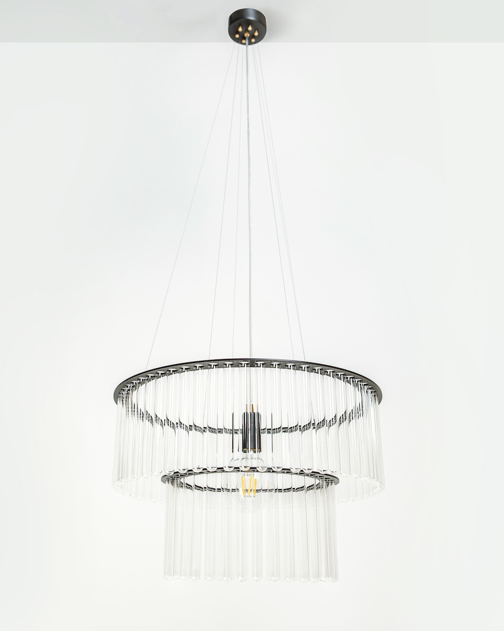 Lustre chandelier avec tubes à essai amovibles MARIA S.C. Double par Pani Jurek