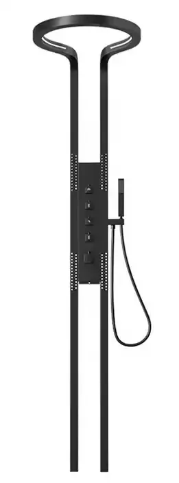 Colonne de douche Olivia thermostatique avec grand anneau et 4 modes de sortie d'eau par Pavao Studio