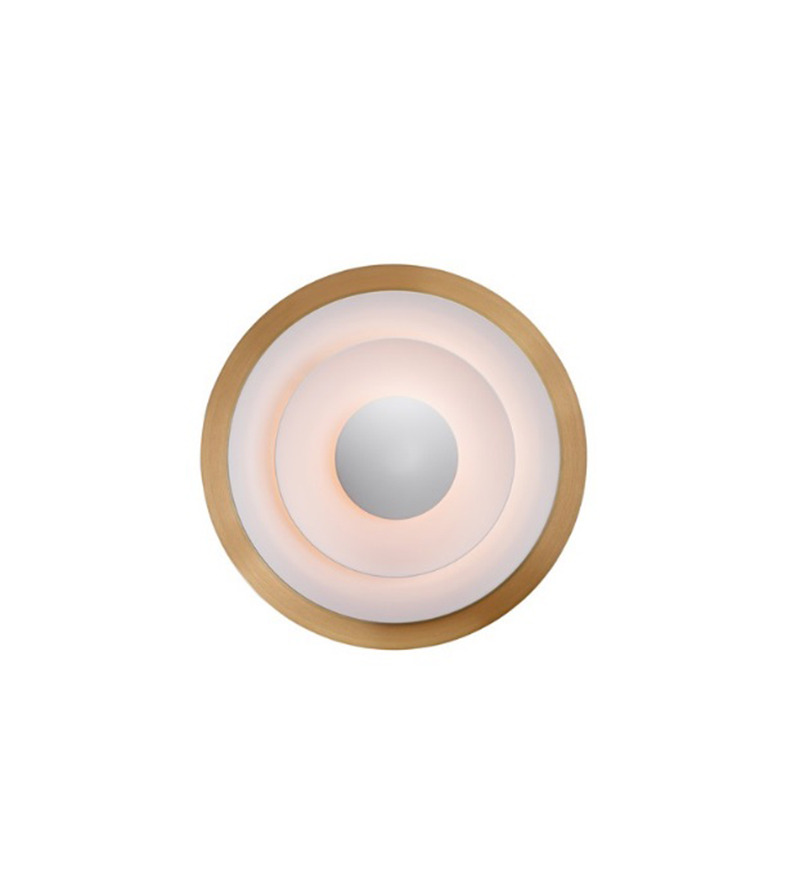 Applique Diablo base en métal en forme circulaire plate au design contemporain par Belid