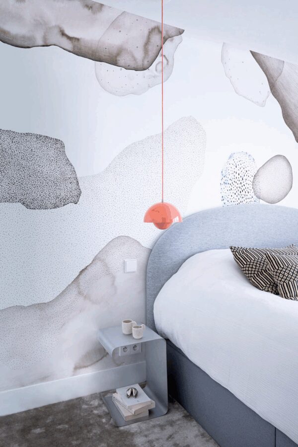 Papier peint design Apesanteur par Alix Waline x Bien fait Paris