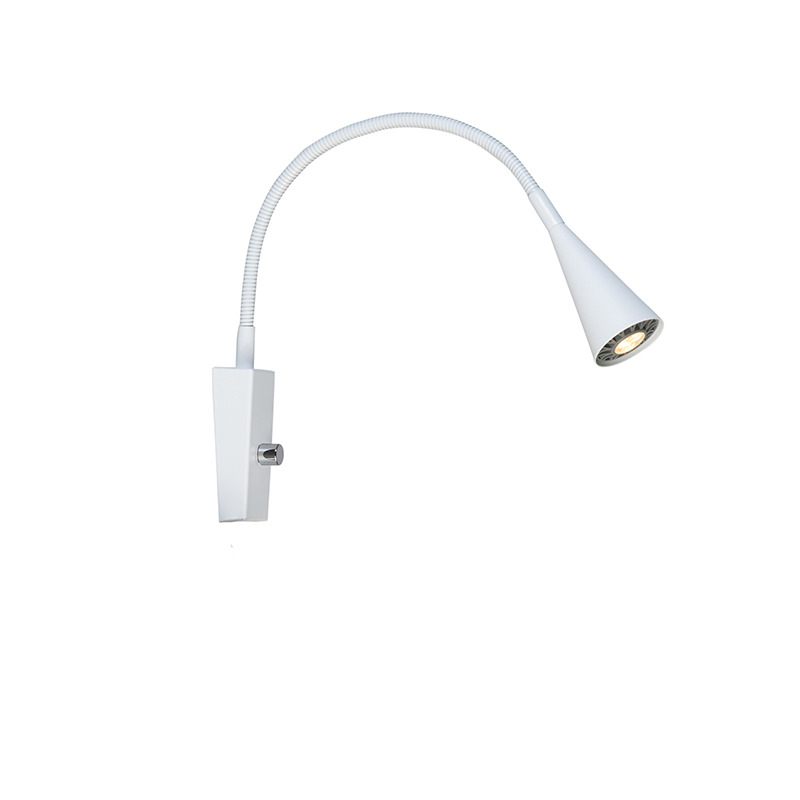 Applique Ledro dimmable base en métal et tête flexible au design contemporain par Belid