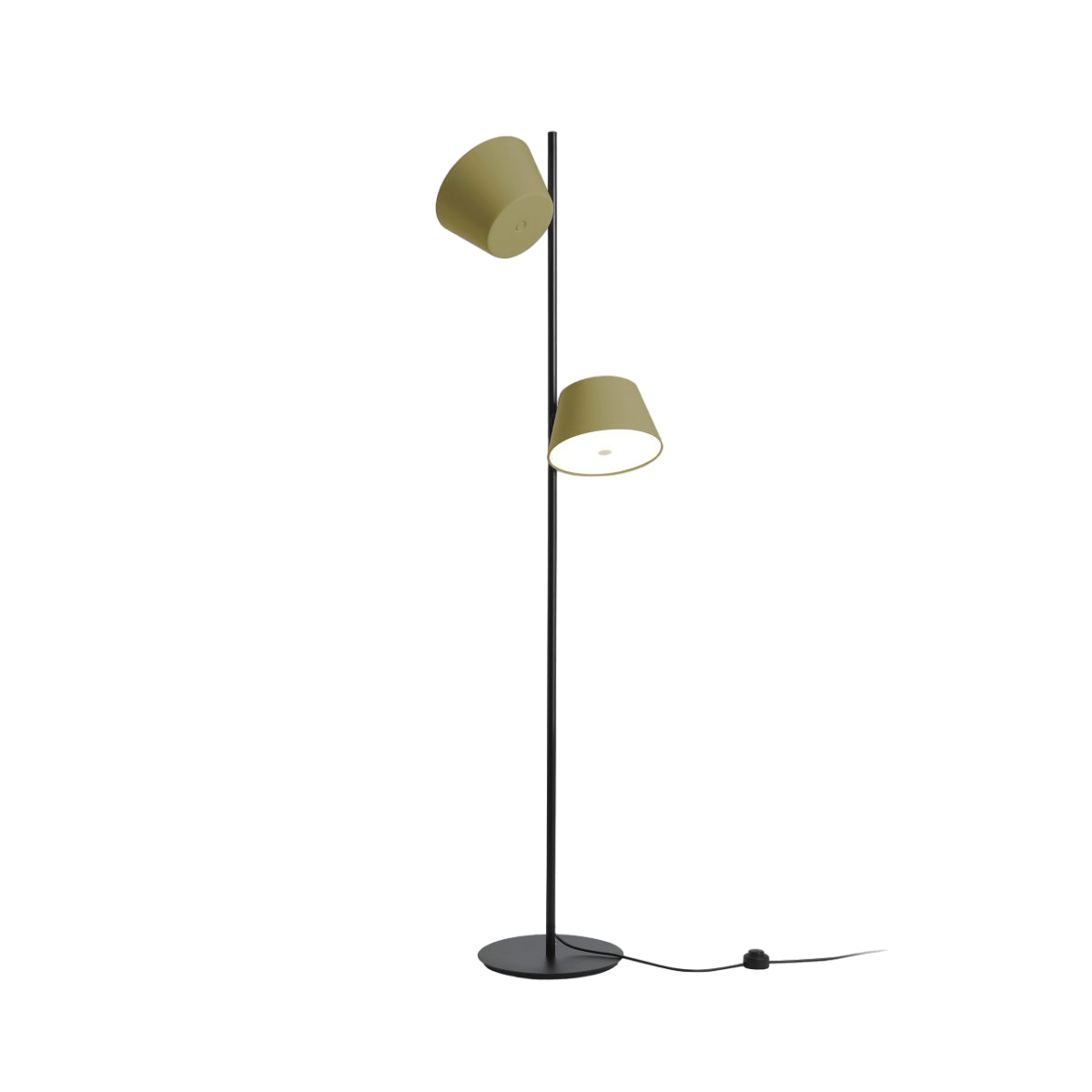 Lampadaire Tam Tam P2 avec 2 abat-jours orientables par Fabien Dumas - Marset