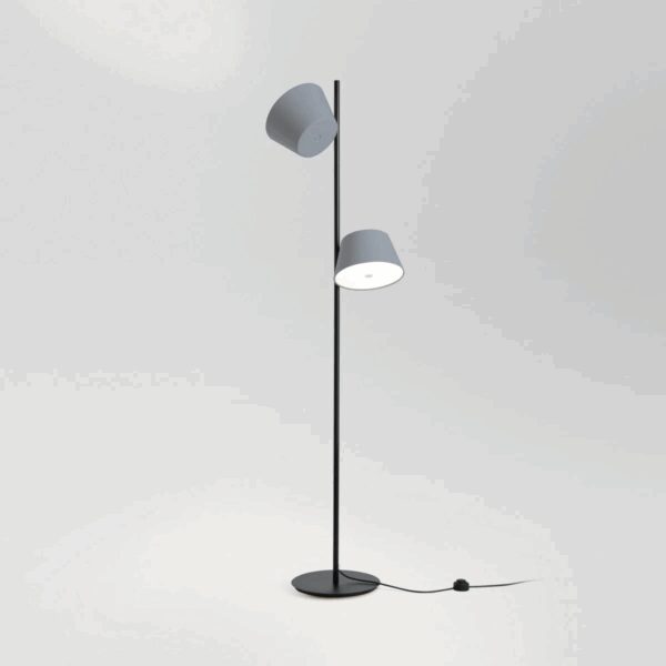 Lampadaire Tam Tam P2 avec 2 abat-jours orientables par Fabien Dumas - Marset