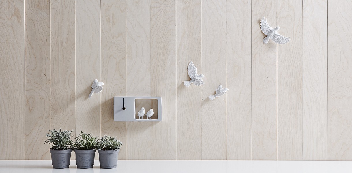Horloge design moineau Sparrow X CLOCK par Haoshi