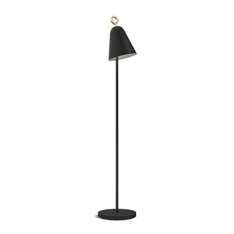 Lampadaire Bella base en métal avec abat-jour en forme de cloche au design contemporain par Herstal