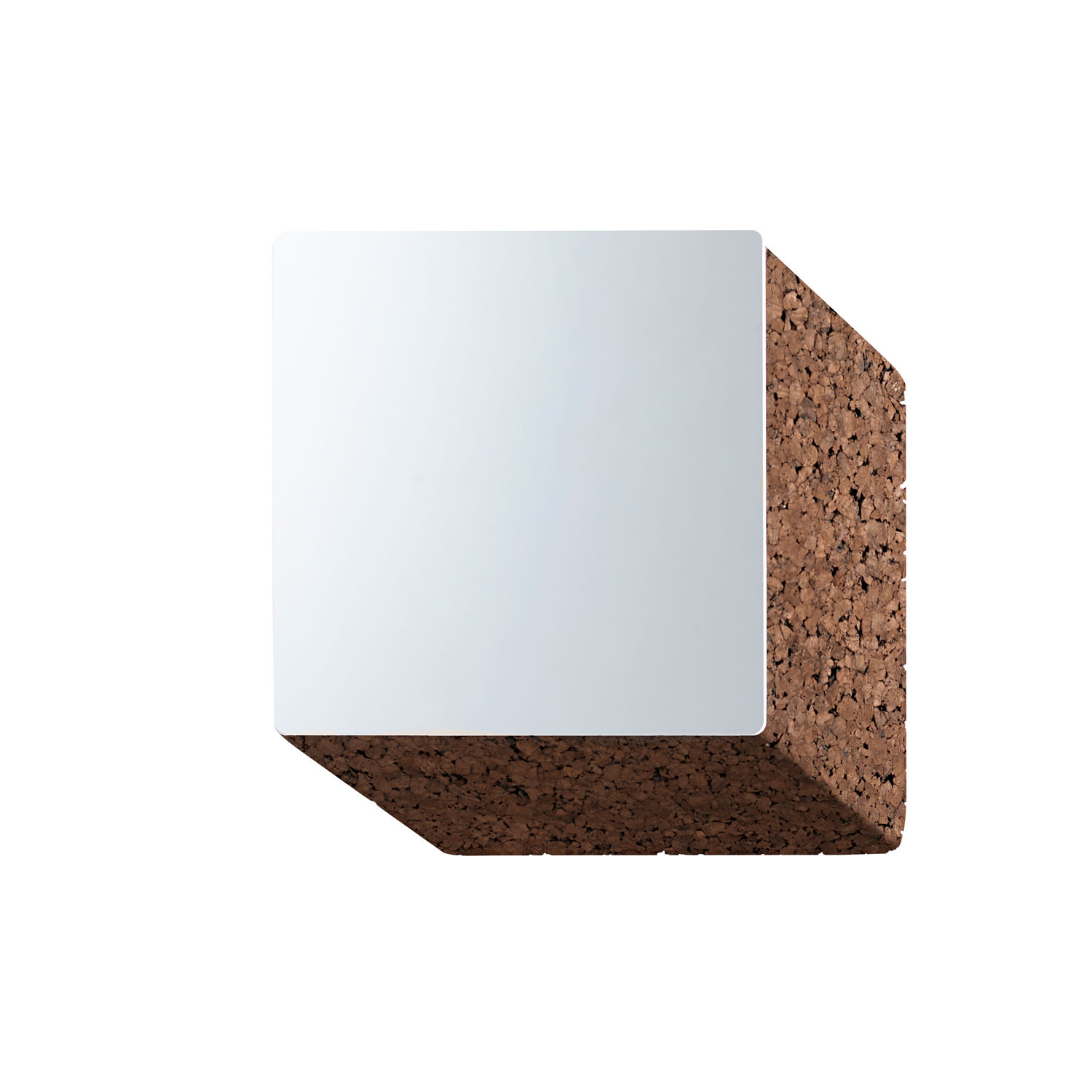 Miroir Exo Squared mirror en liège noir naturel par Toni Grilo x Blackcork
