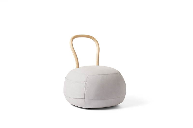 Fauteuil Yum Yum en tissu Eco-nubuck 100% en polyester au design contemporain de Lapo Ciatti x Opinion Ciatti