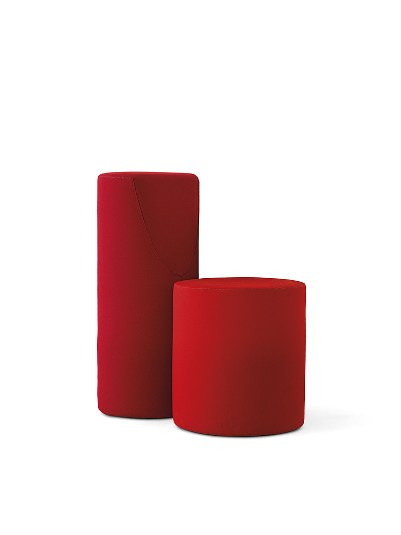 Fauteuil B.duo - B.tri en tissu Eco-nubuck 100% polyester au design contemporain de Bruno Rainaldi x Opinion Ciatti