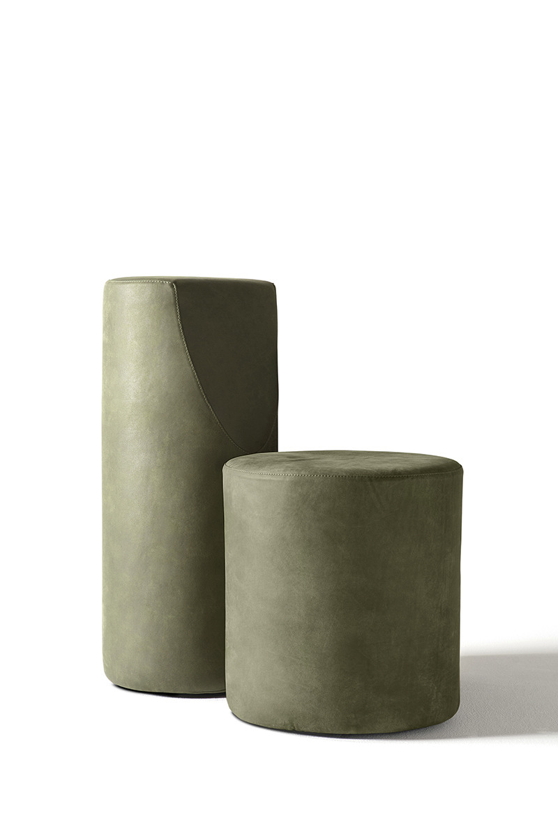 Fauteuil B.duo - B.tri en tissu Eco-nubuck 100% polyester au design contemporain de Bruno Rainaldi x Opinion Ciatti