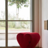 Fauteuil Love base en acier inoxydable avec revêtement en polyuréthane au design contemporain de Joel Escalona x Opinion Ciatti