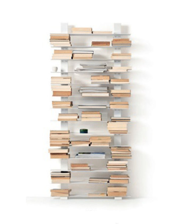 Bibliothèque Pacifico en acier Blanc au design contemporain de Lapo Ciatti x Opinion Ciatti