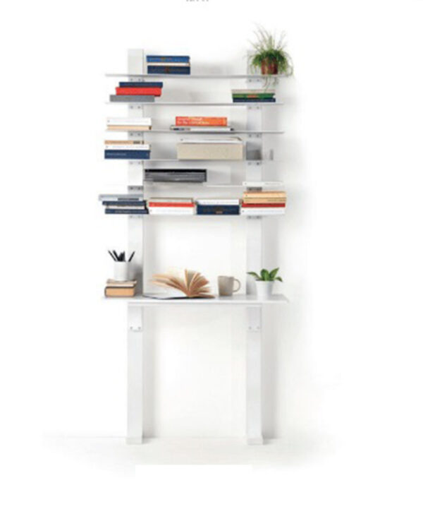 Bibliothèque Pacifico en acier Blanc au design contemporain de Lapo Ciatti x Opinion Ciatti