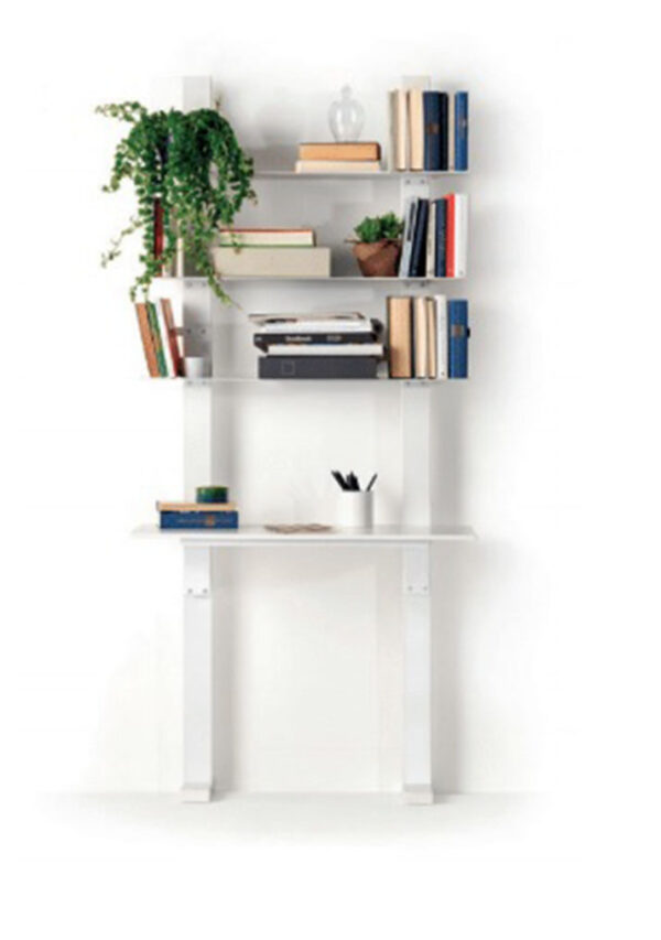Bibliothèque Pacifico en acier Blanc au design contemporain de Lapo Ciatti x Opinion Ciatti