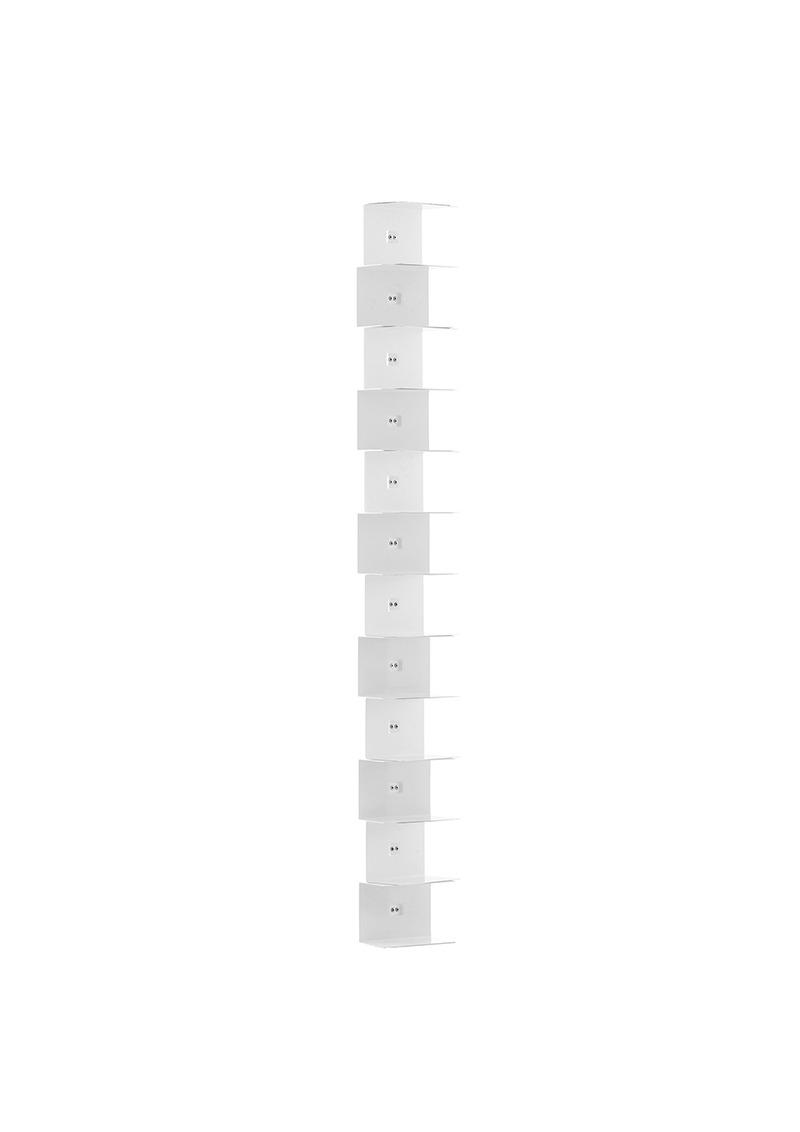 Bibliothèque Ptolomeo Wall en acier au design contemporain de Bruno Rainaldi x Opinion Ciatti