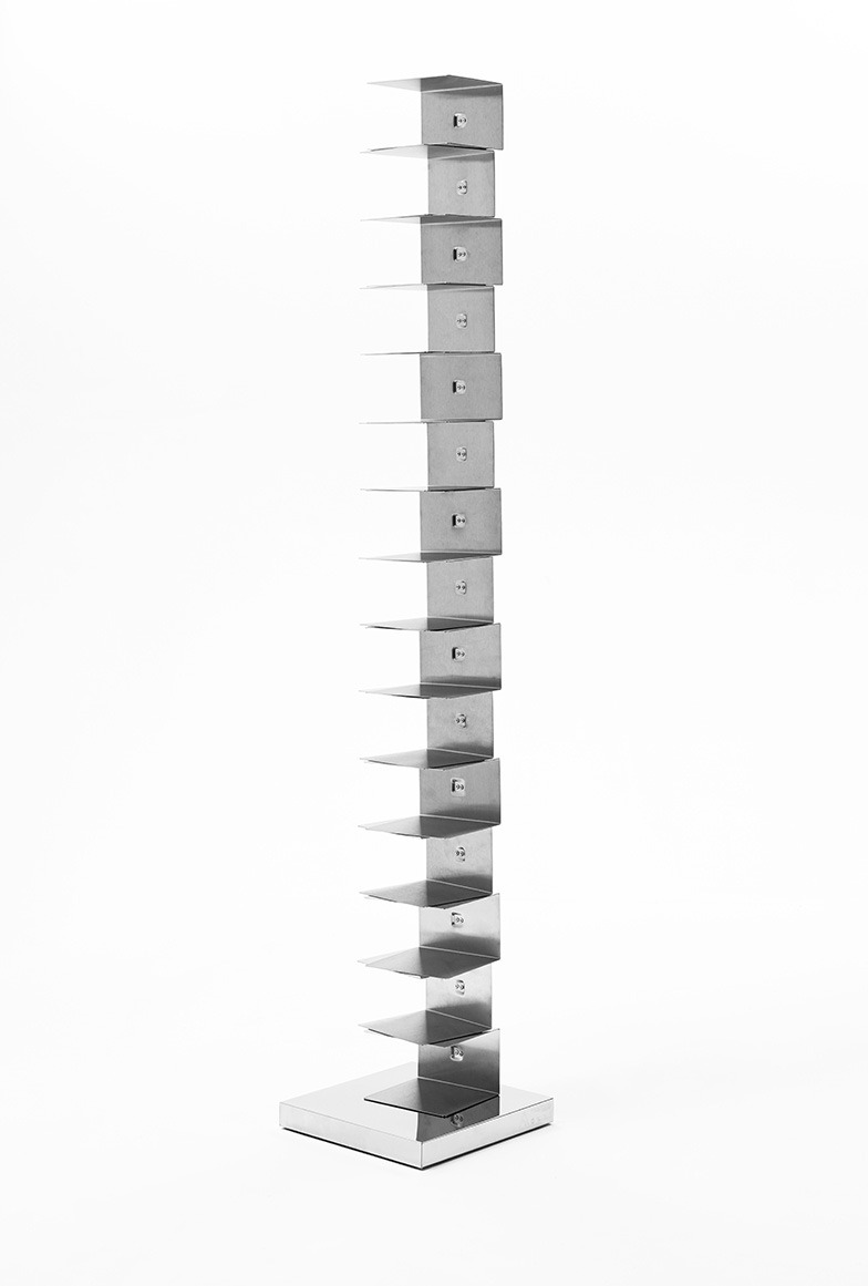Bibliothèque Ptolomeo Art en acier au design contemporain de Bruno Rainaldi x Opinion Ciatti