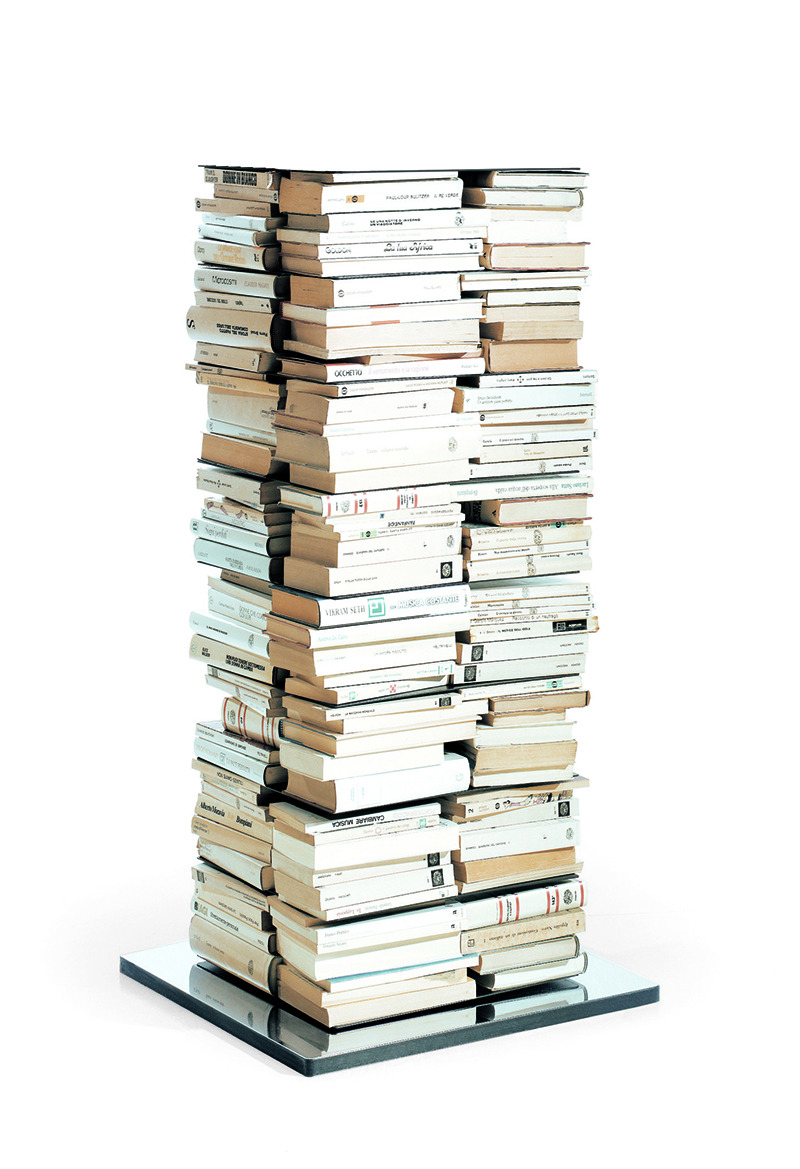 Bibliothèque Ptolomeo x4 en acier au design contemporain de Bruno Rainaldi x Opinion Ciatti