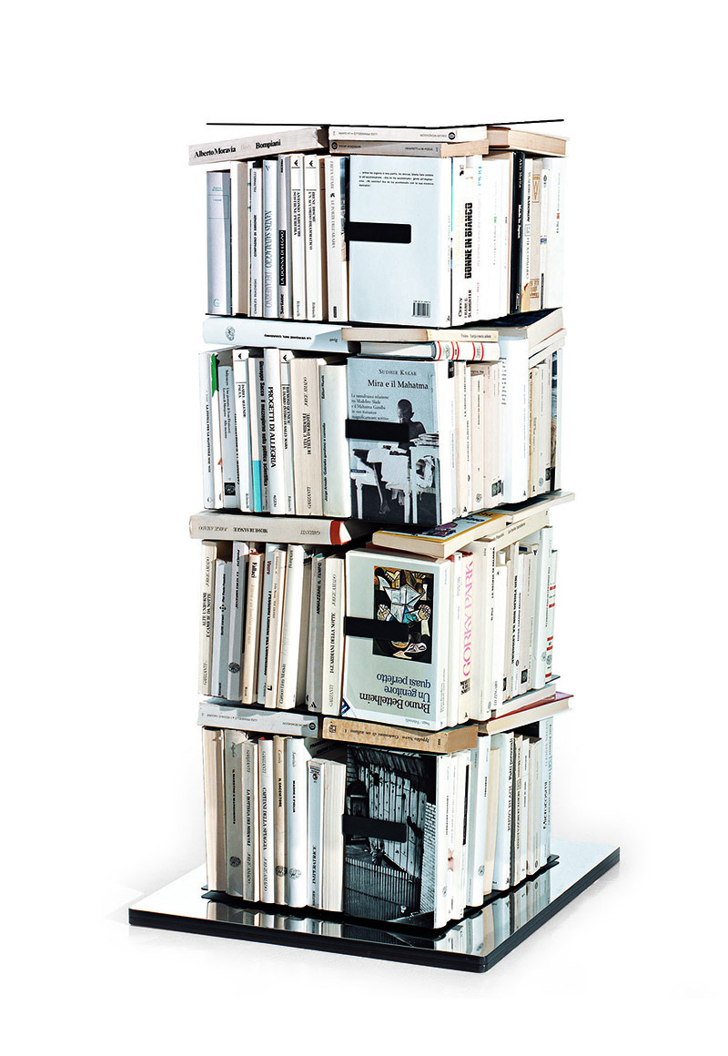 Bibliothèque Ptolomeo x4 en acier au design contemporain de Bruno Rainaldi x Opinion Ciatti