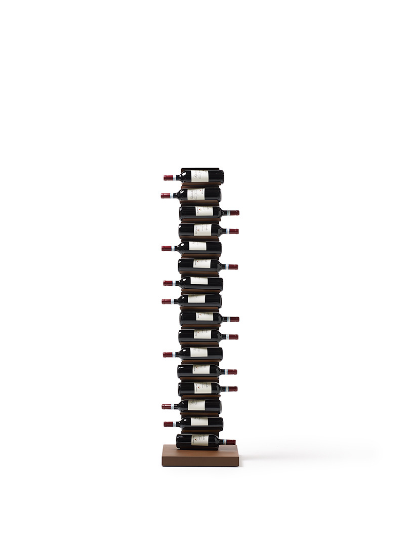 Étagère à vin Ptolomeo Vino en acier au design contemporain de Bruno Rainaldi x Opinion Ciatti
