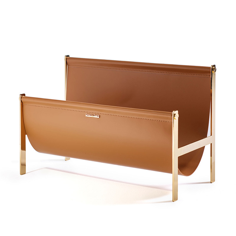 Porte revues Portariviste en cuir au design contemporain de Lapo Ciatti x Opinion Ciatti