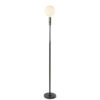 Lampadaire Poise ajustable base en acier avec abat-jour en verre au design contemporain par Studio Tala x Tala