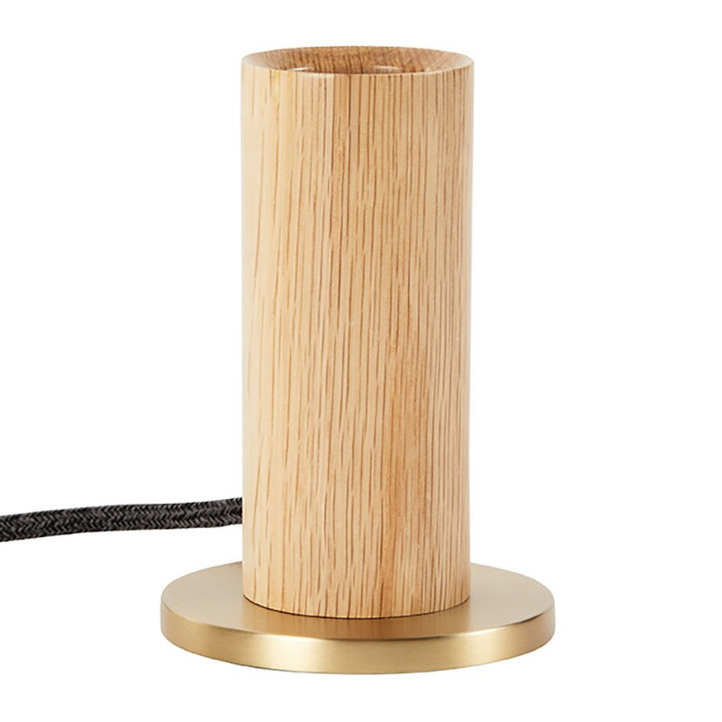Lampe à poser Knuckle dimmable avec base en acier et corps en bois au design contemporain par Studio Tala x Tala
