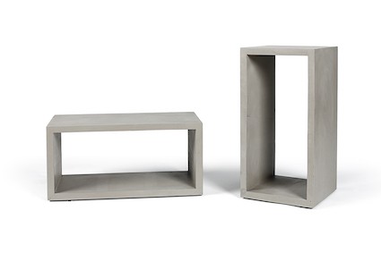 Cube de rangement Monobloc en béton M