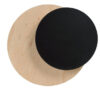 Applique Circle Scandinave avec base en métal et bois au design contemporain par Emibig