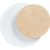 Applique Circle Scandinave avec base en métal et bois au design contemporain par Emibig
