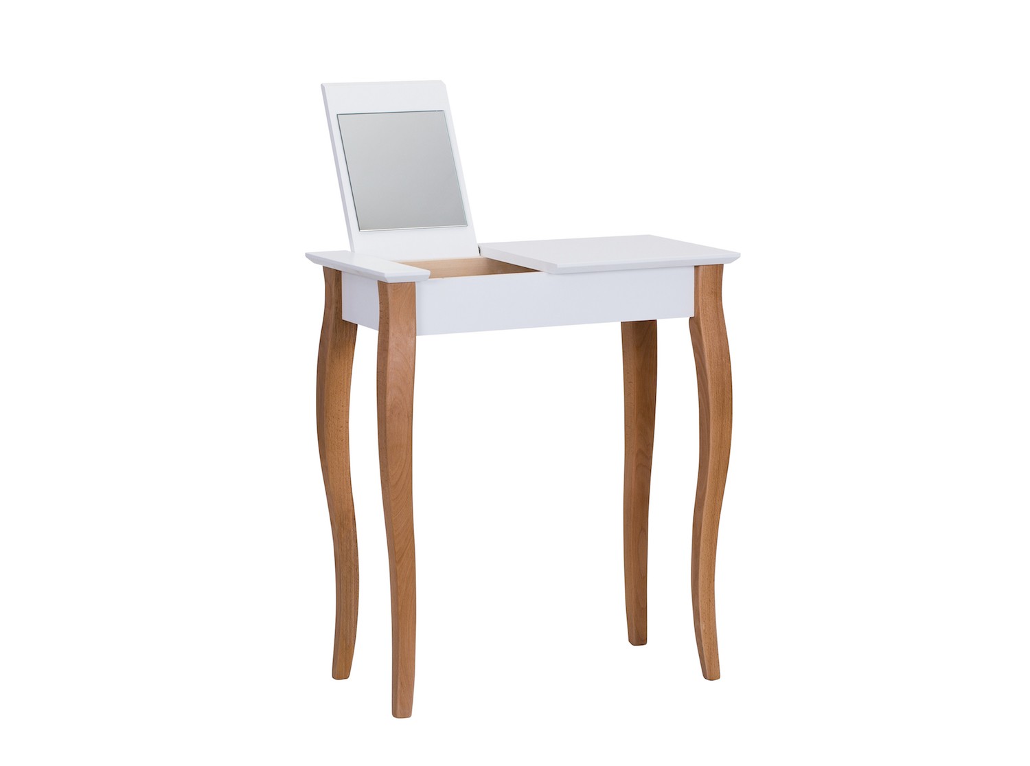 Console meuble design en bois avec miroir Lillo small par Marcin Gładzik