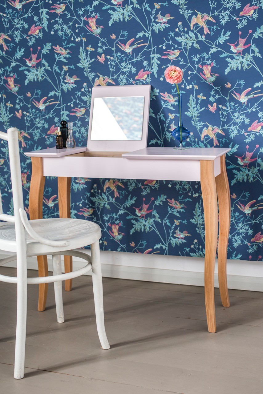 Console meuble design en bois avec miroir Lillo medium par Marcin Gładzik