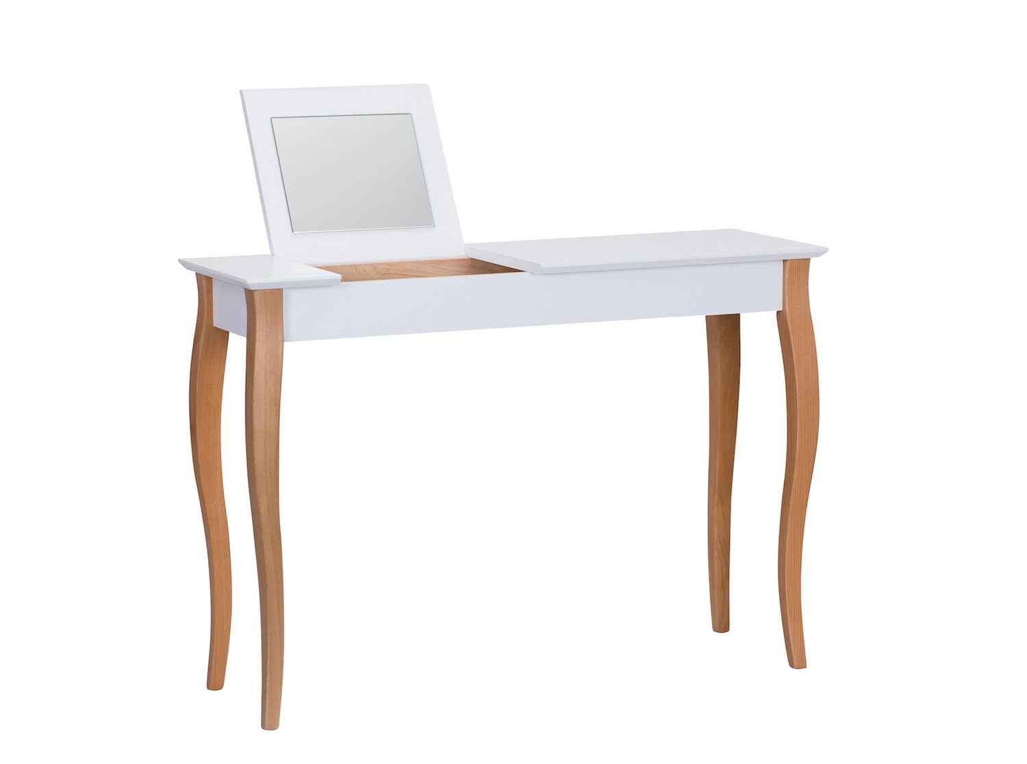 Console meuble design en bois avec miroir Lillo large par Marcin Gładzik
