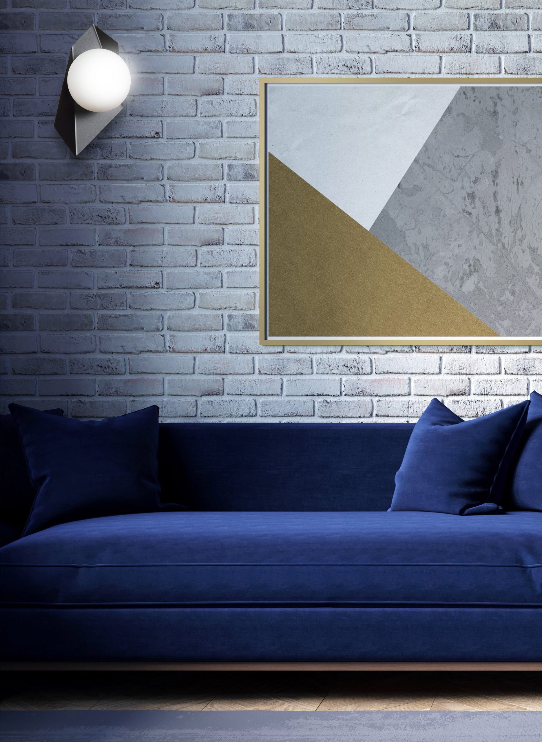Applique murale Drifton base en métal de forme geométrique au design contemporain par Emibig