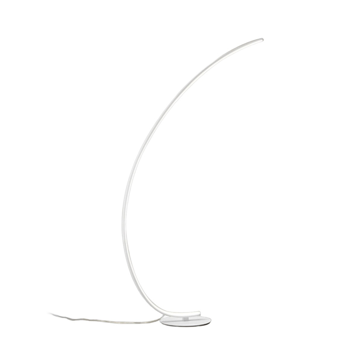 Lampadaire Iole structure en aluminium avec diffuseur en silicone au design contemporain par Gea Luce