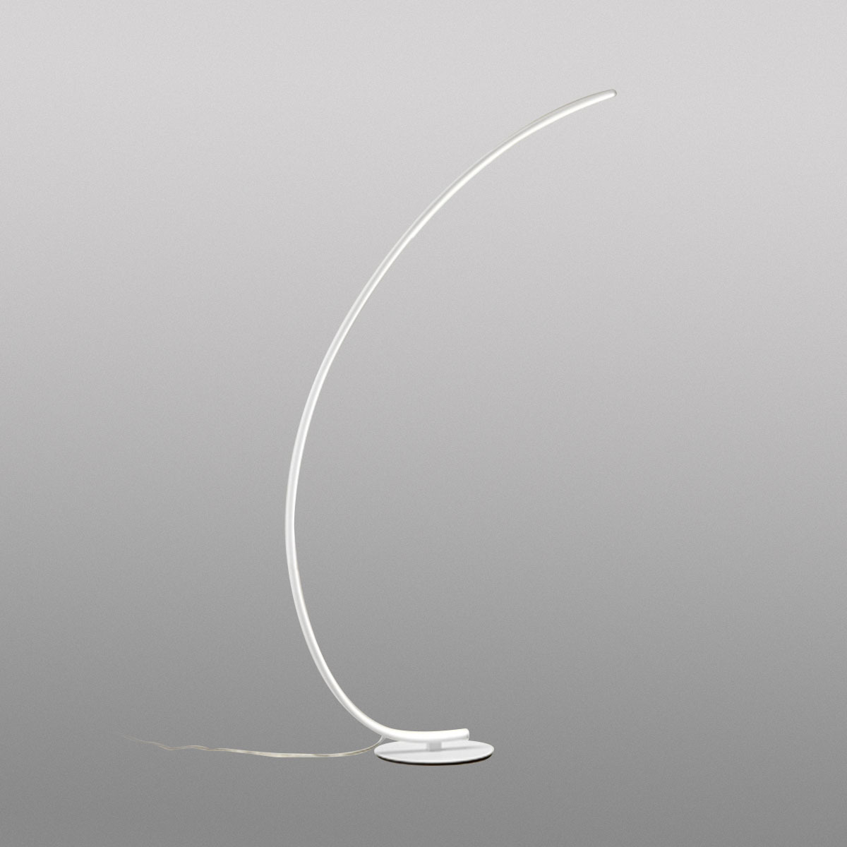 Lampadaire Iole structure en aluminium avec diffuseur en silicone au design contemporain par Gea Luce